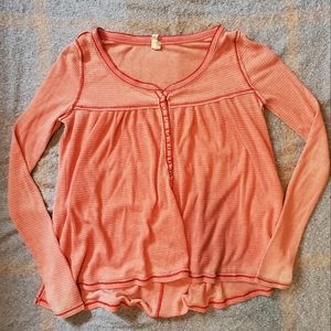 We The Free Red Long Sleeve Baby Doll